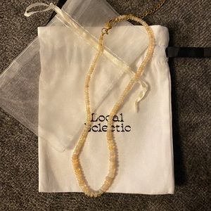 Anokhi Green Local Eclectic Ethiopian Opal Beaded Gemstone Necklace